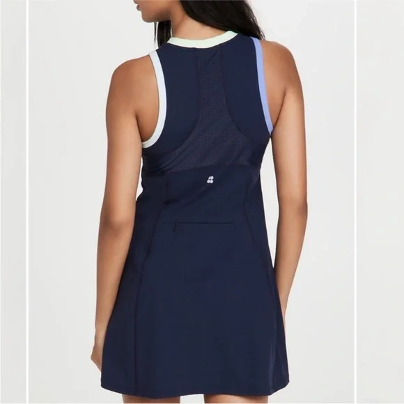 Sweaty Betty Zip-Up Dark Blue Dress Size 8-10 - Picture 3 of 15